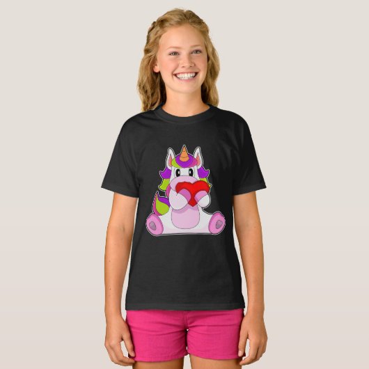 Unicorn Heart T-shirt (Voorkant volledig)