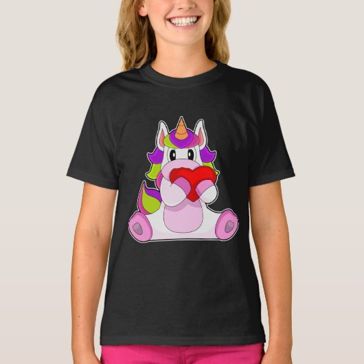 Unicorn Heart T-shirt (Voorkant)