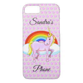 Unicorn & Hearts Cel Phone Case