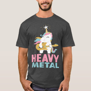 Unicorn Heavy Metal Funny Heavy Metal Music Lover T-shirt