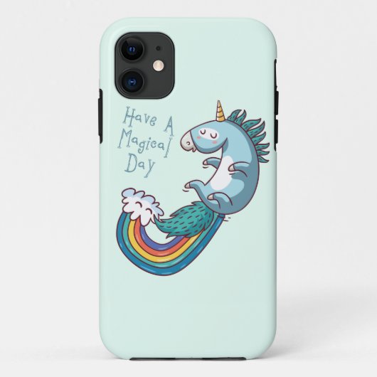 Unicorn heeft een magische dag Case-Mate iPhone case (Achterkant)