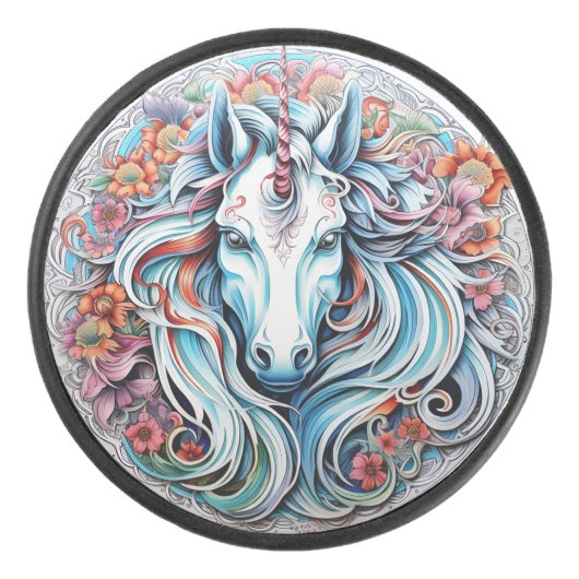 Unicorn Hockey Puck (Voorkant)