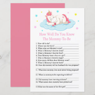 Unicorn Hoe goed ken je baby shower?