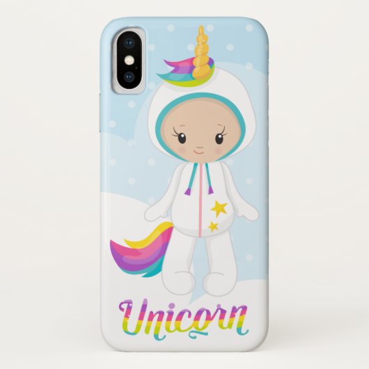 Unicorn Hoesje-Mate Barely iPhone X Case-Mate iPhone Case (Achterkant)