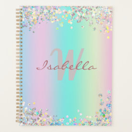 Unicorn holografische glitter planner