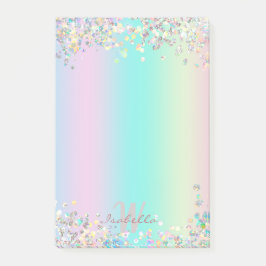 Unicorn holografische glitter post-it® notes