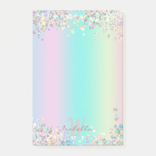 Unicorn holografische glitter post-it® notes