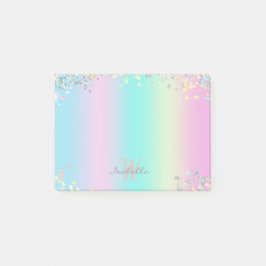 Unicorn holografische glitter post-it® notes