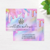 Unicorn Holographic Glitter Drift Logo Bracelet Visitekaartje (Bureau)