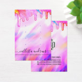 Unicorn Holographic Glitter Drift Logo Visitekaartje (Bureau)