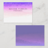 Unicorn Holography Waterverf Notitiekaartje (Voorkant / Achterkant)