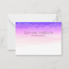 Unicorn Holography Waterverf Notitiekaartje