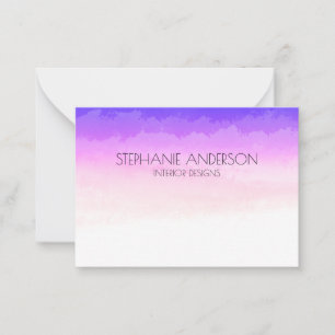 Unicorn Holography Waterverf Notitiekaartje