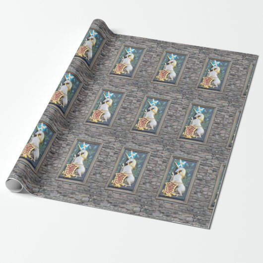Unicorn, Holyroede Palace Cadeaupapier (Uitgerold)