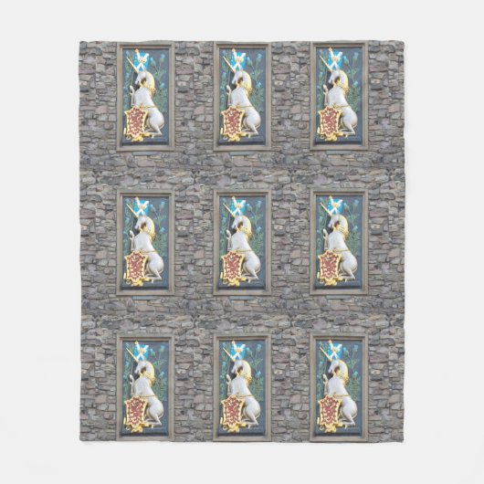 Unicorn, Holyroede Palace Fleece Deken (Voorkant)