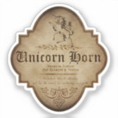 Unicorn Horn Apothecary DC Sticker (Voorkant)