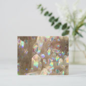 Unicorn Horn Aura Crystals Briefkaart (Staand voorkant)