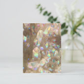 Unicorn Horn Aura Crystals Briefkaart (Staand voorkant)