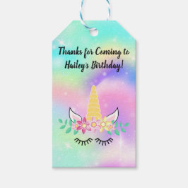 Unicorn Horn Party Favor Label Cadeaulabel