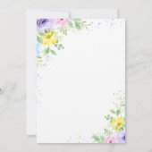 Unicorn Horse Birthday Uitnodiging (Achterkant)