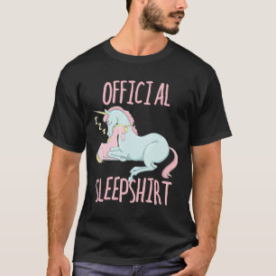 Unicorn Horse Sleep voor zoete dromen en slapen T-shirt
