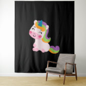 Unicorn Horse Wandkleed (In situ)