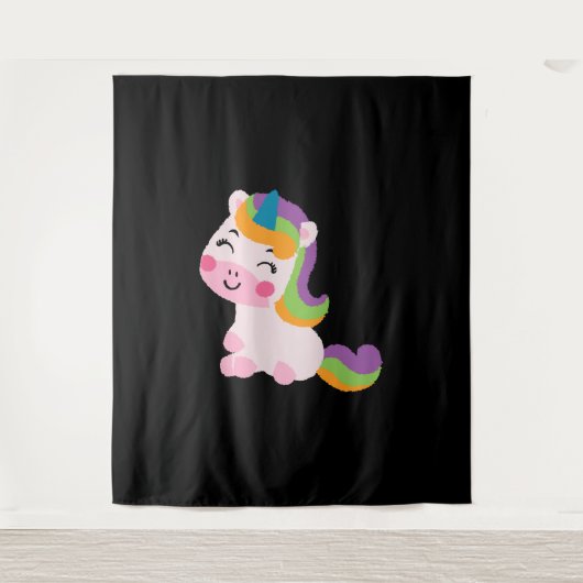 Unicorn Horse Wandkleed (Voorkant)