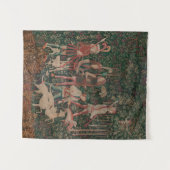 Unicorn Hunt Medieval Art - Hunt Begins Wandkleed (Voorkant (horizontaal))