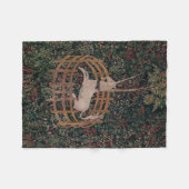 Unicorn Hunt Medieval Art - Unicorn Rests in Garde Fleece Deken (Voorkant (Horizontaal))