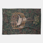 Unicorn Hunt Medieval Art - Unicorn Rests in Garde Theedoek (Horizontaal)