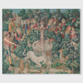 Unicorn Hunt Medieval Art - Unicorn wordt gevonden Cadeaupapier (Vlak)