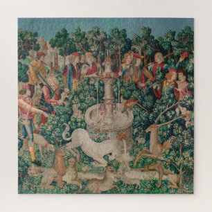 Unicorn Hunt Medieval Art - Unicorn wordt gevonden Legpuzzel