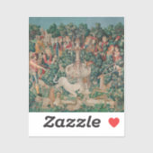 Unicorn Hunt Medieval Art - Unicorn wordt gevonden Sticker (Vel)