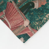 Unicorn Hunt Medieval Art verdedigt zichzelf Fleece Deken (Hoek)