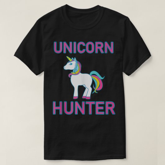 Unicorn Hunter Rainbow Myth Fairytale Unicorn Colo T-shirt (Design voorkant)