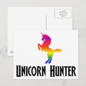 Unicorn Hunter (regenboog) Briefkaart (Voorkant / Achterkant)
