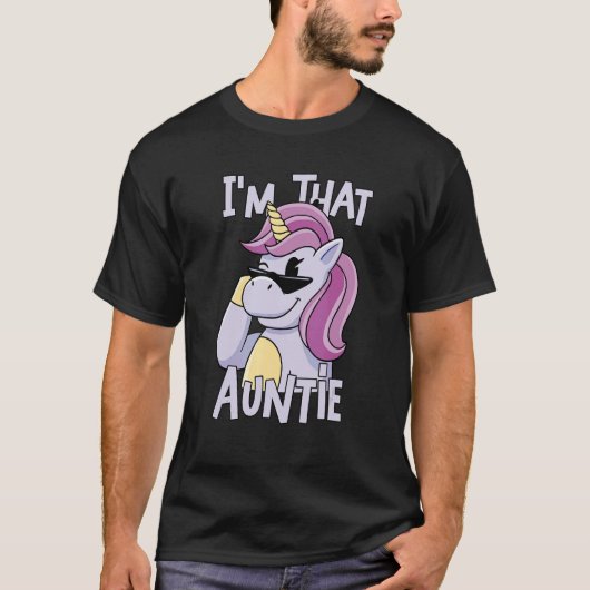 Unicorn I am That Auntie T-shirt (Voorkant)