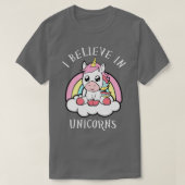 Unicorn I Believe In Unicorns T-shirt (Design voorkant)