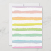 Unicorn Ice Cream Invitation Magic Ice Cream Party Kaart (Achterkant)