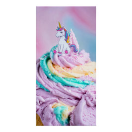 Unicorn Ice Cream Perfect Poster