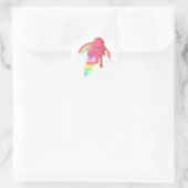 Unicorn Ice Cream Ronde Sticker (Tas)