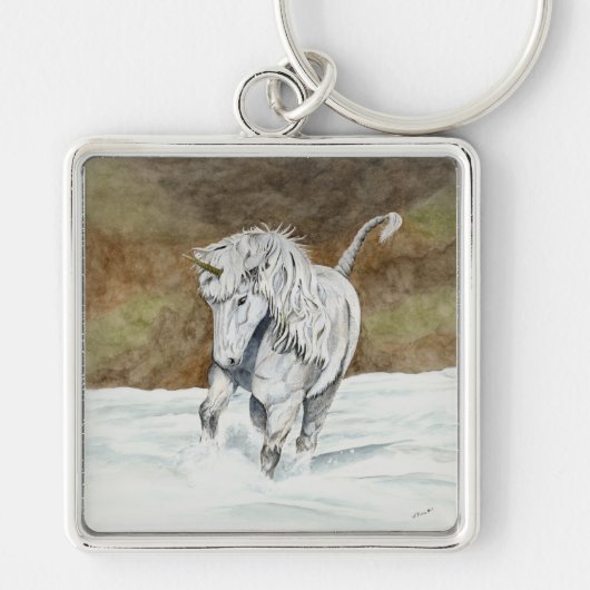 Unicorn IJslands Sleutelhanger (Voorkant)