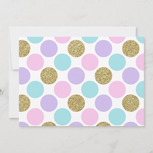 Unicorn-ijspartij Kaart (Achterkant)