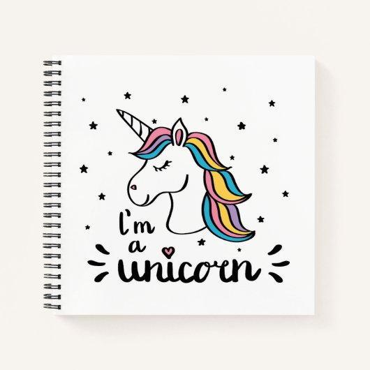 Unicorn | Ik ben een Unicorn Notitieboek (Voorkant)