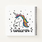 Unicorn | Ik ben een Unicorn Notitieboek (Achterkant)