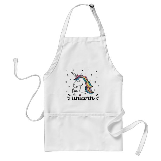 Unicorn | Ik ben een Unicorn Standaard Schort (Voorkant)