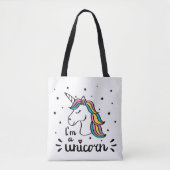 Unicorn | Ik ben een Unicorn Tote Bag (Voorkant)