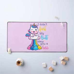 Unicorn... ik heb niet met m'n kus geknoeid. bureaumat