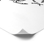  Unicorn Illustratie Poster (Hoek)