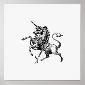  Unicorn Illustratie Poster (Voorkant)